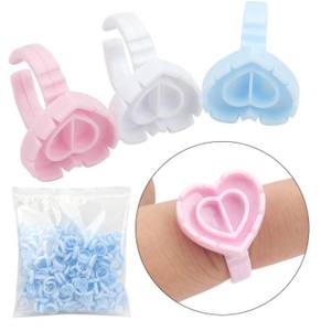 Lavalash <span class=keywords><strong>Golle</strong></span> Pallet forma de corazón tatuaje pigmento pestañas postizas pegamento anillos de adhesivo - Product Image 1