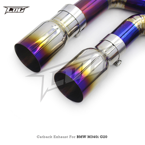 Sistema de Escape Ligero de Titanio para BMW M340i/M340/M440i/M440/M240i G20/G22/G42 3.0 2019-2025, Tubo de Escape de 3.5 a 2.75 Pulgadas - Product Image 5