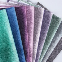 Cuir synthétique PU effet métallique 1,2 mm, texture litchi, toucher doux, pour bagages, sacs à main, chaises, canapés, rembourrage et décoration