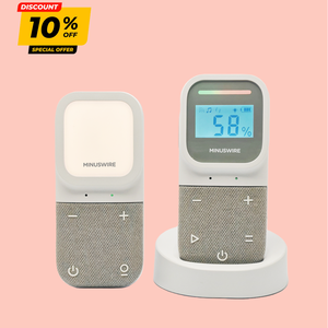 Monitor de Audio Inalámbrico para Bebés, Totalmente Portátil, Ambas Unidades con Batería Recargable de 1000 mAh, para Viajes y Uso en Exteriores - Product Image 1