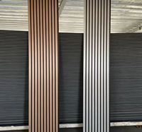 Panneau acoustique en lattes de bois, panneau mural absorbant le son, panneau d'isolation acoustique en MDF à rainures, panneau mural décoratif intérieur