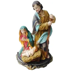 Individueller harz religiöse Krippe Nativität-Set heilige Familienstatue Jesu Christi Geburtsstatue
