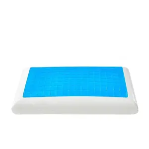 Lit Hôtel Collection Gel Oreiller SH-P005 Cool Anti Ronflement De Luxe D'été Offres Spéciales Orthopédique Mémoire Mousse Glace OEM Cou Rectangle