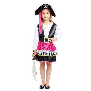 Halloween Cosplay Piratas del Caribe Niñas Cosplay fiesta <span class=keywords><strong>Pirata</strong></span> Disfraces - Product Image 1