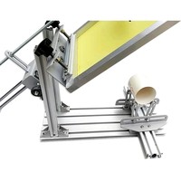 Équipement de sérigraphie manuel à écran rond pour verres, bouteilles et stylos - Imprimante à écran idéale