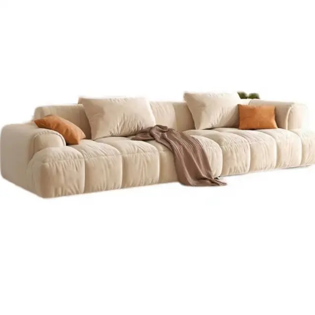 Luxus Samt Sofa Set Möbel 3-Sitzer weiß Leder Wohnzimmer Sofa Couch modernes Design Chesterfield Sofa