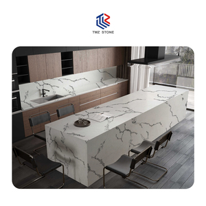 TMZ pierre ODM/OEM 5077 Calacatta Vagli dalle de quartz artificiel conception personnalisée pour comptoir de cuisine moderne et dessus de vanité - Product Image 2