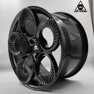 Rines de Aleación Forjados de 5 Turbinas en Negro Brillante Personalizados de <span class=keywords><strong>18</strong></span> 19 20 21 22 Pulgadas para <span class=keywords><strong>Alfa</strong></span> Romeo <span class=keywords><strong>Mito</strong></span> 159 4c Giulia Giulietta Stelvio - Product Image 4