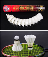 Volants de badminton RSL D5 originaux, lot de 12, plumes de canard naturelles, pour entraînement débutant et jeu occasionnel