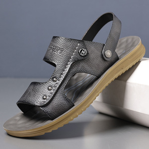 Sandalias de Verano para Hombre, Punta Abierta, Suela de Goma, Entresuela de EVA, Estilo Playa, Calzado Casual sin Cordones - Product Image 2