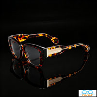 Lunettes de soleil tendance de marque, forme œil, luxe, haute qualité, en acétate, Celinee