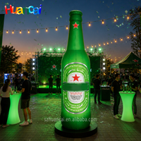 Bouteille de bière gonflable géante personnalisée, modèle publicitaire, arche d'exposition, festival de musique, promotion de marque, réutilisable