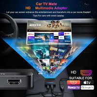 Adaptador Inalámbrico Ai Box Car TV Mate HD para CarPlay, Dongle OEM ODM de Electrónica para Automóviles con Salida HD y Convertidor Fire Stick