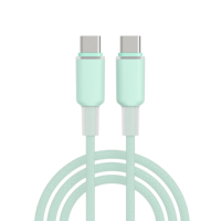 Câble de charge rapide USB-C vers USB-C NITIKA 3A 60W, en nylon tressé, design durable anti-emmêlement, plusieurs couleurs au choix