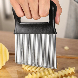 Stainless Steel Wavy Potato <b>Cutter</b> <b>Multifunctional</b> French Fry Knife Kitchen Tool For <b>Vegetable</b> Processing - Product Image 2