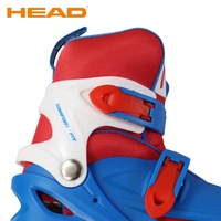Patins à roulettes doubles réglables HEAD 54 mm en PU pour enfants, avec protection en PVC et roues lumineuses, 4 roues réglables