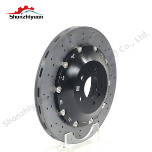 Disque de frein en céramique carbone avant 410 mm * 38 mm Arrière 390 mm * 32 mm R20 R21 R22 pour Ford Fiesta Mini Cooper <span class=keywords><strong>Chevrolet</strong></span> Cruze Peugeot - Product Image 2