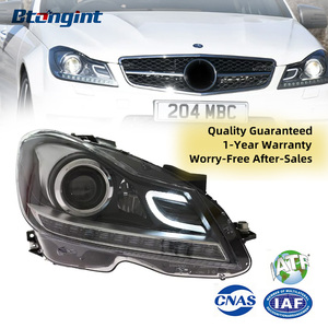 Modificación de Faros Delanteros para Benz Clase C W204 (2011-2014) con Luz Diurna LED, Lente LED de Dirección, C180 C200 <span class=keywords><strong>C26</strong></span> - Product Image 1
