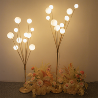 Lustre suspendu en cristal acrylique doré pour décoration de plafond de mariage, lampe de plafond pour fête de mariage
