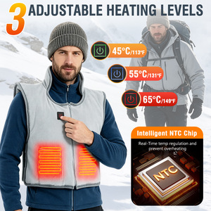 <b>Heated</b> Vest <b>USB</b> Rechargeable 3 Heating Levels Electric Warm <b>Gilet</b> for Outdoor Winter Wear - Product Image 5