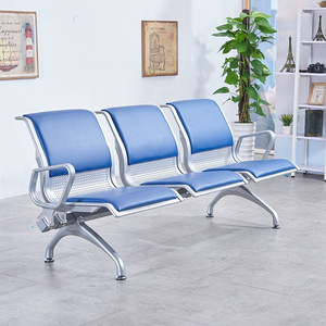 Sillas de Espera Yangpinhui de 3 Plazas, Banco Público de Acero Inoxidable para Hospital/Aeropuerto con Reposabrazos YPH-563 - Product Image 2