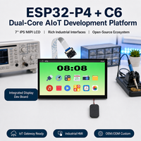 Carte de développement ESP32-P4 avec écran tactile 7 pouces 1024x600 IPS, WiFi 6, BLE5.3, kits de développement HMI + double puce C6 avec caméra MIPI