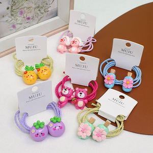 Set di 2 Elastici per Capelli Super Carini per Bambine, Elastici con Cartoni Animati, Fasce per Coda di Cavallo - Product Image 4