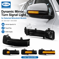 2 Buah Lampu Sinyal Belok Cermin Samping LED Dinamis untuk Mitsubishi ASX Pajero/Montero Sport L200 Outlander Plug-and-Play