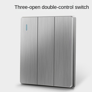 Nouveau design d'interrupteurs de panneau en métal interrupteur mural électrique et prise domestique - Product Image 4