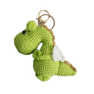 Muñeco <span class=keywords><strong>de</strong></span> dinosaurio volador tejido a mano, súper lindo, colgante <span class=keywords><strong>de</strong></span> dragón pequeño <span class=keywords><strong>de</strong></span> lana tejida a crochet, bolso - Product Image 5