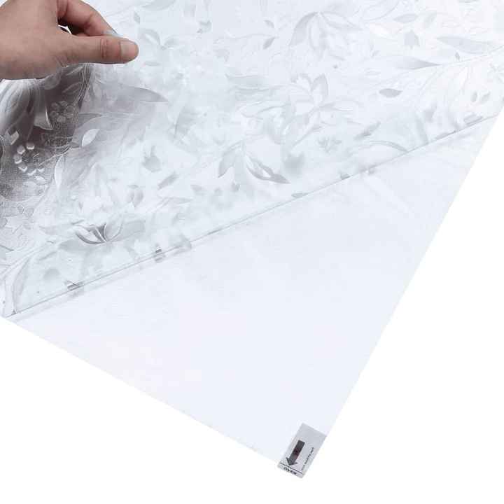 W2B VidaXL Adjustable Armrests 35.4 X 196.9 Frosted PVC Window Film Self-Adhesive Explosion-Proof Glass for Home Opaque Finish