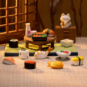 Micro Landschap Miniatuur Sets Gesimuleerde Japanse Keuken Mini Food Cafe Restaurant Kantoor Schattig Interieur Mini Hars Ornamenten - Product Image 1
