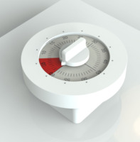 Timer Mekanik Google 60 Menit, Timer Pomodoro Visual untuk Belajar, Timer Magnetik untuk Produktivitas Anak dan Dapur