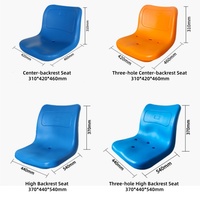 Sièges de tribune en polypropylène à bords arrondis sécurisés, chaises de gradins de qualité scolaire pour la maternelle, la salle de sport et la garderie