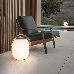 Lámpara de mesa solar portátil para exteriores, impermeable, recargable, luz ambiental para patio, jardín, terraza - Product Image 4