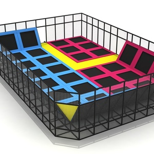 <span class=keywords><strong>Parc</strong></span> de trampolines intérieur de grande taille de qualité commerciale, taille personnalisée, haute capacité (>100 personnes), certifié CE, LLDPE/PP/Métal - Product Image 3