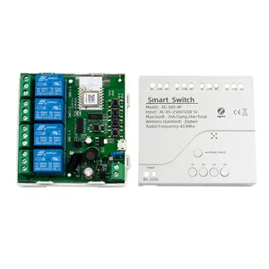 220V 85-250V Zigbee 릴레이 모듈 원격 제어 자기 잠금 무선 지연 릴레이 스마트 지능형 작업 Alexa Google 홈