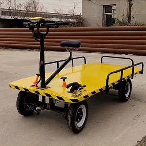 New Pure <b>Four</b>-<b>wheel</b> Flatbed Logistics Workshop Warehouse Factory Truck Transport <b>Trolley</b> - Product Image 5