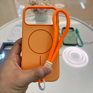 Nueva <span class=keywords><strong>funda</strong></span> de teléfono magnética fuerte de alta calidad para <span class=keywords><strong>iPhone</strong></span> 17 Air 16 15 14 <span class=keywords><strong>13</strong></span> 11 <span class=keywords><strong>Pro</strong></span> Max Back Mobile <span class=keywords><strong>con</strong></span> <span class=keywords><strong>cuerda</strong></span> de cadena de paquete al por menor - Product Image 1