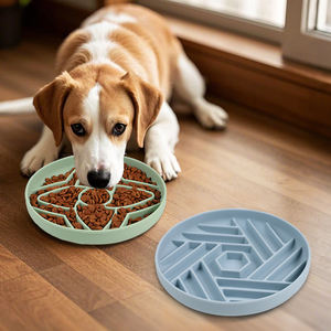 Nieuwe design BPA-vrije siliconen hondenvoederbak voor langzamer voeren, gepersonaliseerd en draagbaar. - Product Image 6