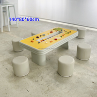 Table de jeu Montessori moderne pour enfants, ensemble table et chaises en bois, écologique, durable, pour salle à manger, chambre, bureau, salon