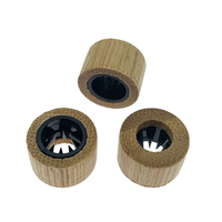 Bracelet en bois de bambou personnalisé fermeture autobloquante Bracelet tissu plastique Bracelet serrures avec dents