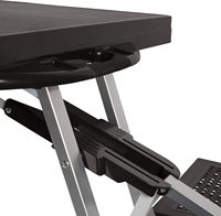 Table de pique-nique pliante en aluminium légère et portable avec trou pour parasol pour une utilisation en extérieur