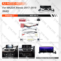 Marco de Radio Negro Mate a Medida para Mazda CX-5/CX-8 2016-2022 LHD/RHD, Panel Estéreo