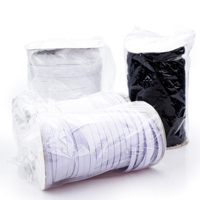 Cinta Elástica de Spandex/Poliéster Tejida MILY, Cinta de Sujeción para Vestidos, Sombreros, Tejido Plano, Ganchillo, Borde Reforzado, Cinta para Bolsos