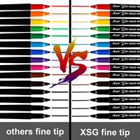 Lot de 15 marqueurs pour tableau blanc transfrontalier avec écriture fluide et lisse, assortiment 4 couleurs + 3 marqueurs noirs, modèle X-2018, emballé