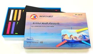 Pastels doux pour artistes, 24 couleurs, pour la peinture et le <span class=keywords><strong>dessin</strong></span> - Product Image 4