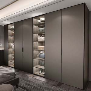 Armoire murale d'usine, armoire de chambre à coucher, placards en bois - Product Image 1