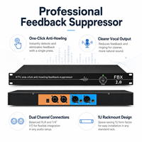 FBX2.0 Penghancur Umpan Balik Suara Digital 2 in 2 Out Mikrofon Anti Peluit Prosesor Suara ProAudio Penghancur Umpan Balik
