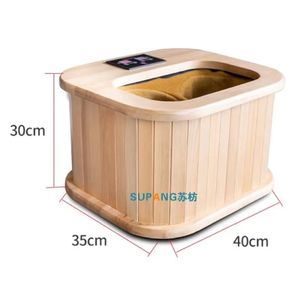Seau de bain de pieds à vapeur, bon marché, infrarouge lointain, santé, pour une seule personne, type bois de pruche, seau de sauna pour les pieds - Product Image 2